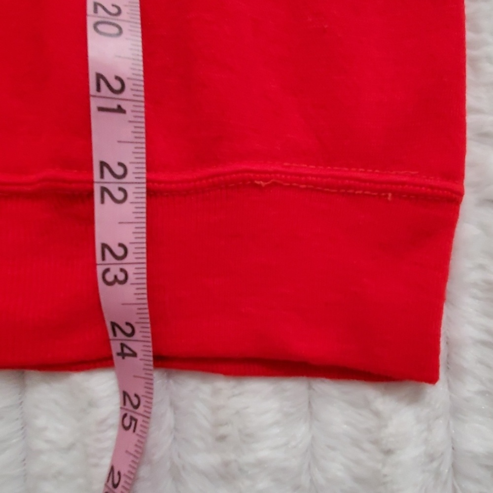 SAMMY HAGAR vintage red cut off short sleeve sweatshirt VINTAGE red rocker Small - Picture 6 of 8